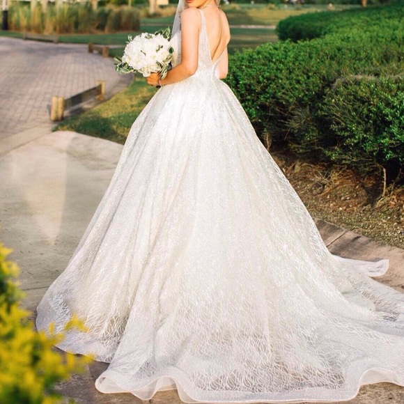 Lazaro Style 3662 Designer Wedding Gown 0-2 - Picture 7 of 12